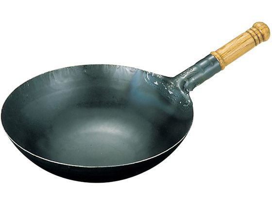 【楽天スーパーSALE限定★ポイント2倍＆2,000円クーポン】【お取り寄せ】EBM 山田 鉄 打出 木柄 中華片手鍋 27cm 両手鍋 外輪鍋 円付鍋 片手鍋 鍋 フライパン 厨房 キッチン