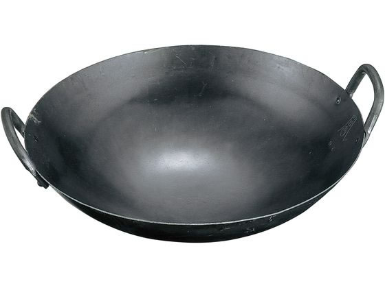 送料無料 【お取り寄せ】EBM 山田 鉄 打出 中華両手鍋 51cm(板厚1.6mm) 両手鍋 外輪鍋 円付鍋 片手鍋 鍋 フライパン 厨房 キッチン
