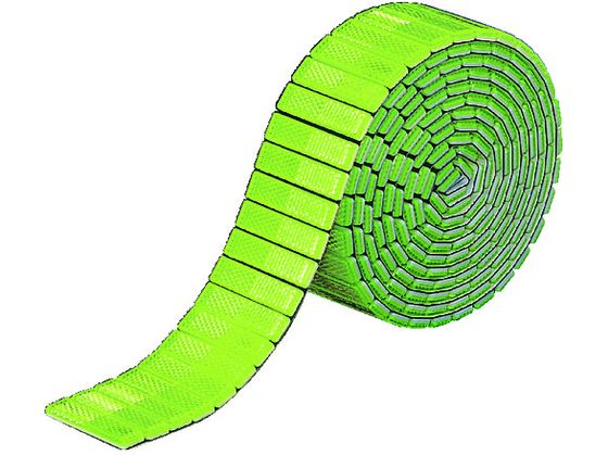 【レビュー投稿で100円OFFクーポン】【お取り寄せ】キャットアイ レフテープ 50mm×2.5m 蛍光黄緑 RR-1-..