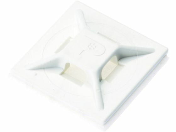 【レビュー投稿で100円OFFクーポン】【お取り寄せ】パンドウイット マウントベース ゴム系粘着テープ付き 白 (500個入) ABMM-A-D 結束バンド 結束工具 固定具 電気材料 生産加工用品 作業用品 工具