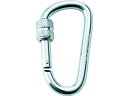 【お取り寄せ】TRUSCO ネジロック付カラビナ 線径8mm×79mm シルバー 墜落制止用器具 安全保護具 作業