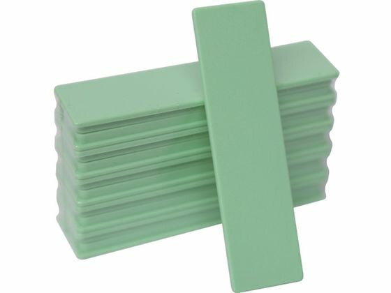 【レビュー投稿で100円OFFクーポン】【お取り寄せ】日本統計機 マグネット式片面名札22×82 緑 10枚 S25..