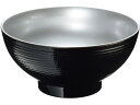 【レビュー投稿で100円OFFクーポン】【お取り寄せ】EBM 耐熱6.5寸 乱筋木目丼 外黒内光銀 1282060 丼 小皿 和食器 キッチン テーブル