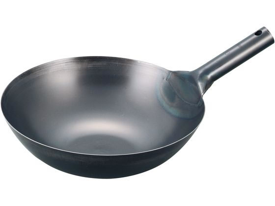 【レビュー投稿で100円OFFクーポン】【お取り寄せ】EBM 鉄 ブルーテンパー プレス 中華片手鍋 39cm 両手鍋 外輪鍋 円付鍋 片手鍋 鍋 フライパン 厨房 キッチン