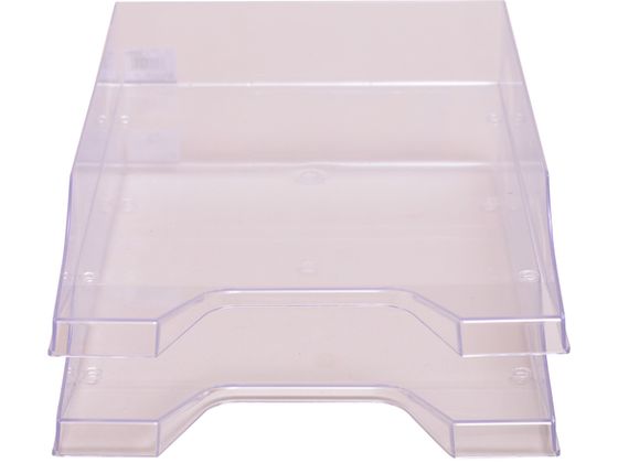 【マラソン限定★ポイント2倍】【お取り寄せ】TRUSCO A4レタートレー W257×D350×H65 透明 LTA4-TM トレー デスクトップ収納 デスク周り 文具