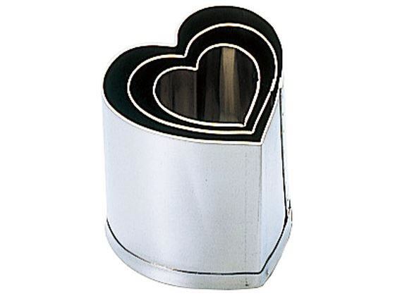 【スーパーSALE限定2,000円クーポン＆11日9:59迄ポイント2倍】 【お取り寄せ】EBM 18-8 手造抜型 オールシーズン ハート #1 3097340 抜き型 製菓 厨房 キッチン