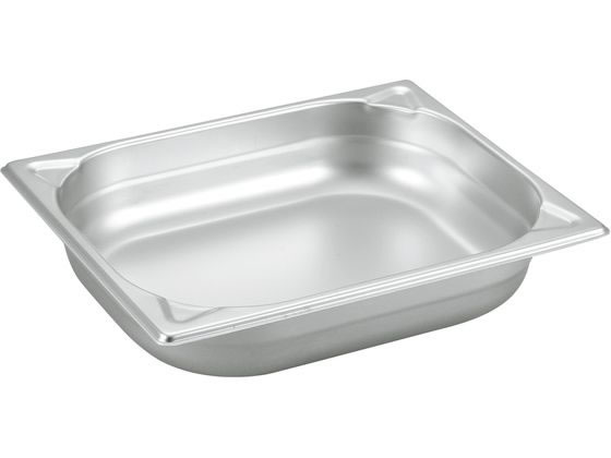 【レビュー投稿で100円OFFクーポン】【お取り寄せ】EBM プロシェフ 18-8 GNパン補強重なり防止付 1/2 65mm ホテルパン ガストロノームパン ボウル ザル バット 厨房 キッチン