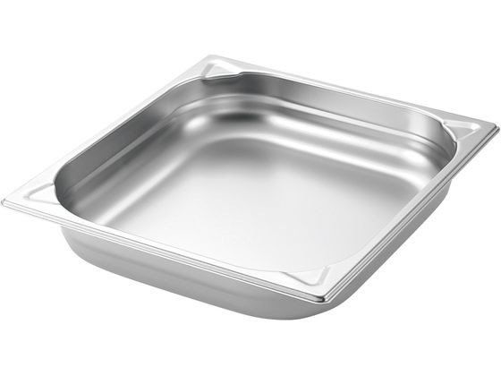 【楽天スーパーSALE限定★ポイント2倍＆2,000円クーポン】【お取り寄せ】EBM プロシェフ 18-8 GNパン補強重なり防止付 2／3 40mm ホテルパン ガストロノームパン ボウル ザル バット 厨房 キッチン