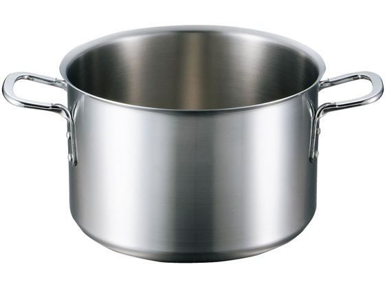 【レビュー投稿で100円OFFクーポン】送料無料【お取り寄せ】EBM ビストロ 三層クラッド 半寸胴鍋 39cm 蓋無 寸胴鍋 鍋 フライパン 厨房 キッチン