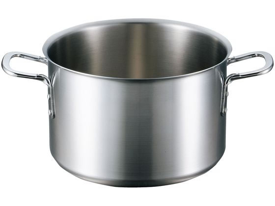 【レビュー投稿で100円OFFクーポン】送料無料 【お取り寄せ】EBM ビストロ 三層クラッド 半寸胴鍋 42cm 蓋無 寸胴鍋 鍋 フライパン 厨房 キッチン