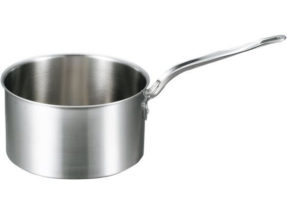 【ブラックフライデー限定★27日9:59迄店内ポイント2倍】【お取り寄せ】EBM ビストロ 三層クラッド 深型片手鍋 15cm 蓋無 両手鍋 外輪鍋 円付鍋 片手鍋 鍋 フライパン 厨房 キッチン