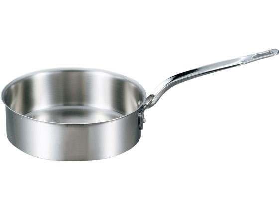 【レビュー投稿で100円OFFクーポン】【お取り寄せ】EBM ビストロ 三層クラッド 浅型片手鍋 27cm 蓋無 両手鍋 外輪鍋 円付鍋 片手鍋 鍋 フライパン 厨房 キッチン