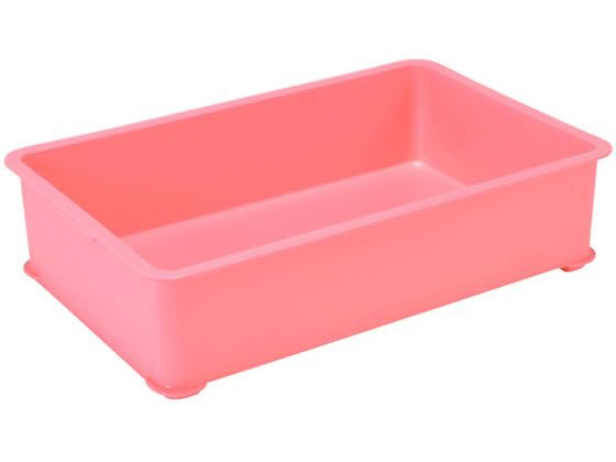 【お取り寄せ】EBM PP カラー番重 A型 小 ピンク(サンコー製) 4836930 番重 ボウル ザル パット 厨房 キッチン テーブル