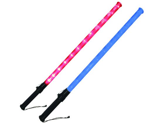 【レビュー投稿で100円OFFクーポン】送料無料【お取り寄せ】ミズケイ 誘導棒「花子」[82cm赤青LED切替] 2011001 誘導棒 現場 安全 作業