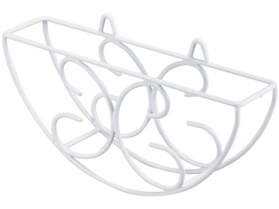 【レビュー投稿で100円OFFクーポン】【お取り寄せ】EBM コーティング 丸盆ラック カベ掛式 14インチ用 ..