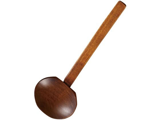 【お取り寄せ】EBM 木製 うるしお玉 上物 穴無 73×58×227 お玉 レードル 水杓子 調理小物 厨房 キッチン テーブル