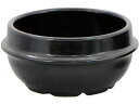 【お取り寄せ】EBM 耐熱陶器 チゲ鍋(黒仕上げ)19cm 7251801
