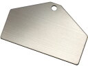 【お取り寄せ】緑十字 ステンレス製ベース札(無地札) シルバー 50×80mm 10枚組 壁掛けサインプレート 案内板 サインプレート フロアシール 室内表示 ...