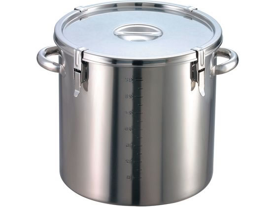 【レビュー投稿で100円OFFクーポン】送料無料 【お取り寄せ】EBM 18-8 パッキン寸胴鍋 目盛付 39cm 手付 寸胴鍋 鍋 フライパン 厨房 キッチン