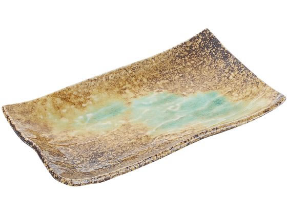 【レビュー投稿で100円OFFクーポン】【お取り寄せ】EBM 和食器コレクション 岩清水 石目焼物皿 8181080..