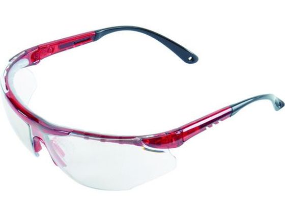 【スーパーSALE★クーポン＆11日9:59迄ポイント2倍】 【お取り寄せ】TRUSCO 二眼型セーフティグラス (フィットタイプ) レッド TSG-9160R メガネ ゴーグル 防災面 安全保護具 作業