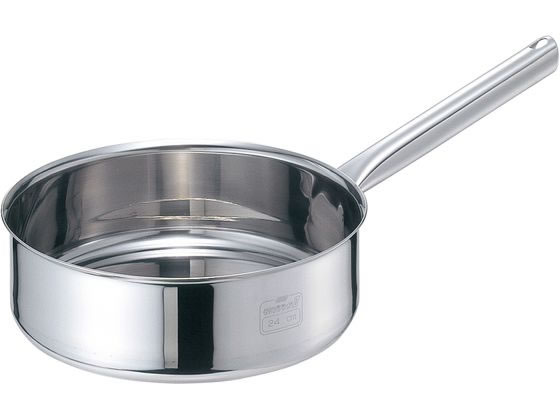 【ブラックフライデー限定★27日9:59迄店内ポイント2倍】【お取り寄せ】EBM モリブデンジII 浅型片手鍋 18cm 蓋無 両手鍋 外輪鍋 円付鍋 片手鍋 鍋 フライパン 厨房 キッチン