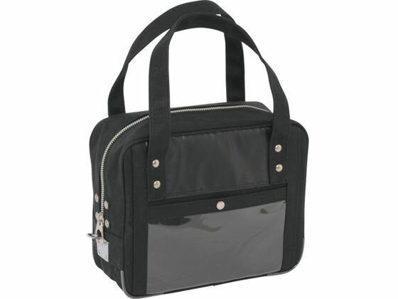 【レビュー投稿で100円OFFクーポン】【お取り寄せ】SANEI 帆布メール用ボストン(SS)馬蹄錠金具付 黒 BTSS-U-01 ツールバッグ 工具箱 作業用品 工具