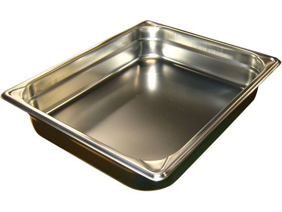 【レビュー投稿で100円OFFクーポン】【お取り寄せ】EBM 18-8 ホテルパン補強重なり防止付 1/2 65mm 212..