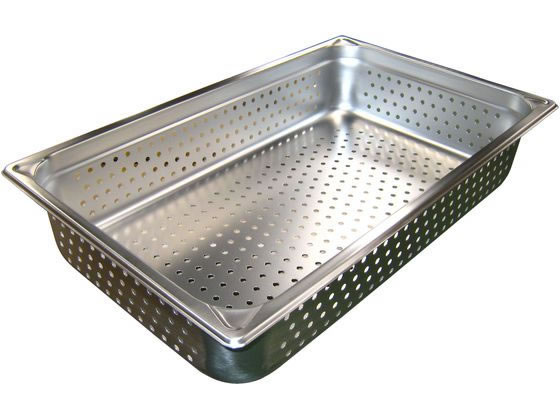 【レビュー投稿で100円OFFクーポン】【お取り寄せ】EBM 18-8 穴明ホテルパン補強重なり防止付 1/1 100m..