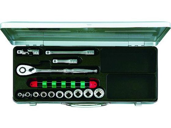 【レビュー投稿で100円OFFクーポン】【お取り寄せ】KTC 12.7sq.ソケットレンチセット[14点] TB410X ソケット ソケットレンチ 作業用品 工具