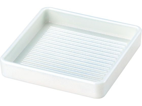 【お取り寄せ】若泉漆器 角肉皿 20cm 角 白塗 6818010 カヌー型皿 洋食器 キッチン テーブル