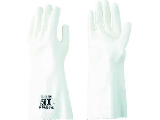 【レビュー投稿で100円OFFクーポン】【お取り寄せ】DAILOVE 耐溶剤用手袋 ダイローブ5600(L) D5600-L ..