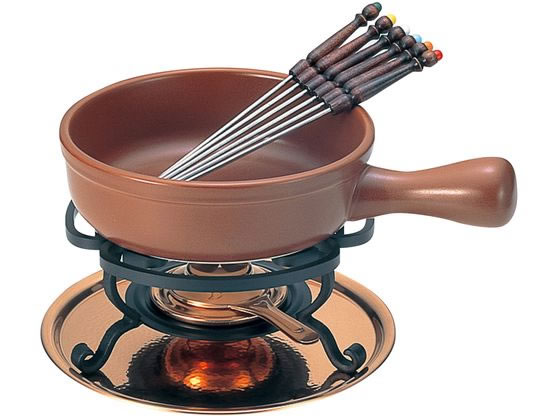 【お取り寄せ】新光金属 チーズフォンデュセット T-200 陶器鍋付 3262400 キッチン 雑貨 テーブル