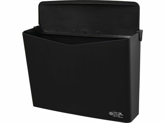 【レビュー投稿で100円OFFクーポン】【お取り寄せ】積水 リサイクルペーパーポケット フタ付 黒 SRPPSB マグネットポケット マグネット 掲示物留め 吊下げ POP 掲示