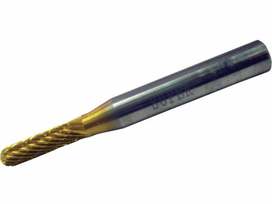 【レビュー投稿で100円OFFクーポン】【お取り寄せ】スーパー スーパー超硬バー チタンコーティング オール超硬タイプ 先丸円筒型(ダブルカット)刃径:4.0mm 軸径:6.0mm SBT2C02 超硬バー 研削研磨用品 作業用品 工具