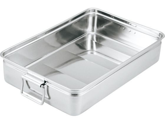 【レビュー投稿で100円OFFクーポン】【お取り寄せ】大屋製作所 CL 18-8 番重バット 小 深型(11cm)手付 アルミバット ボウル ザル バット 厨房 キッチン