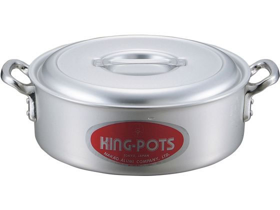 【レビュー投稿で100円OFFクーポン】【お取り寄せ】中尾アルミ キングアルマイト 外輪鍋 目盛付 24cm 7261100 両手鍋 外輪鍋 円付鍋 片手鍋 鍋 フライパン 厨房 キッチン