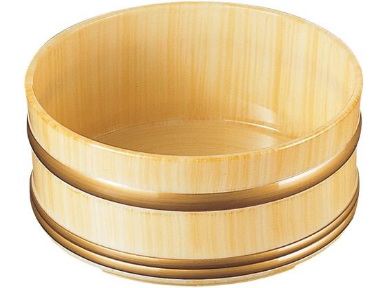 【レビュー投稿で100円OFFクーポン】【お取り寄せ】福井クラフト やすらぎ 風呂桶 白木塗り ABS樹脂 6-1501-8 キッチン雑貨