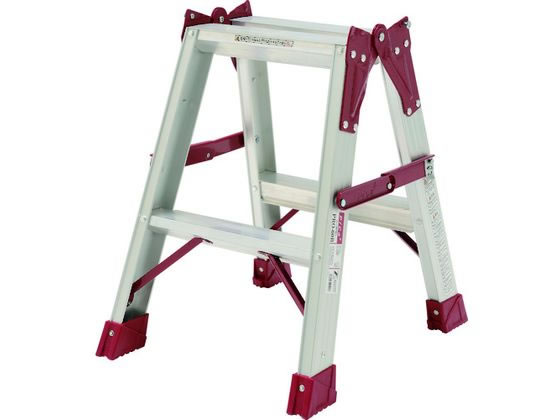 Stepladders - 【マラソン限定★2,000円クーポン＆ポイント2倍】送料無料【お取り寄せ】ピカ はしご兼用脚立PRO型 2尺 PRO-60B 踏み台 折りたたみ式 はしご 作業
