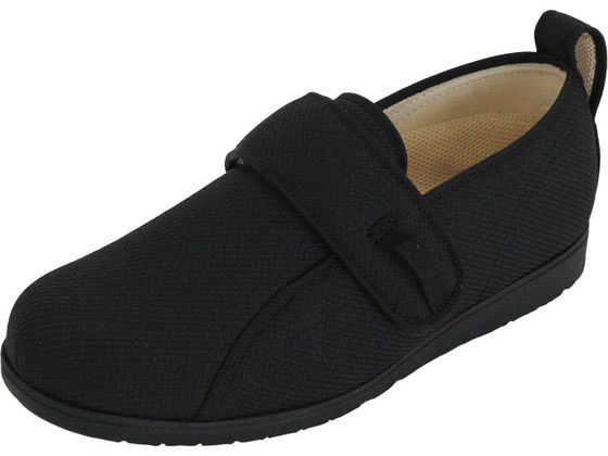 【店内全品ポイント2倍★28日9:59迄】 【お取り寄せ】パシフィックサプライ こみち 片足 男女兼用 左足 黒 22.0cm 室内履き リハビリシューズ ウエア 看護 医療