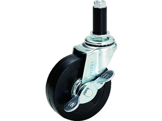 【レビュー投稿で100円OFFクーポン】【お取り寄せ】TRUSCO パイプ差込式キャスター 自在ストッパー付 Φ75 TYLTF-75RHS キャスター 筐体 機構部材 金物