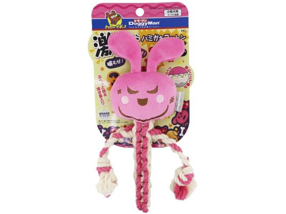 【マラソン限定★ポイント2倍】【お取り寄せ】ドギーマンハヤシ 激遊びハミガキコットン うさっち SS 運動器具 おもちゃ 犬 ドッグ用 ペット お散歩 生活グッズ ペットハウス