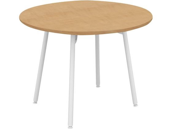 【大感謝祭限定★2,000円OFFクーポン＆19日20:00〜26日9:59迄ポイント2倍】【メーカー直送】コクヨ テーブル フランカ 円形 4本脚 W900D900H620 OA 白脚【代引不可】【組立・設置・送料無料】