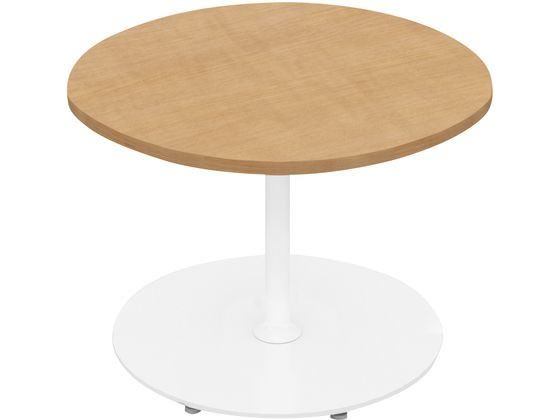 【メーカー直送】コクヨ テーブル フランカ 円形 単柱脚 W900D900H620 OA 白脚【代引不可】【組立・設置・送料無料】