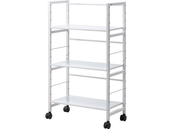 【レビュー投稿で100円OFFクーポン】【メーカー直送】サンワサプライ 高耐荷重ワゴン 3段 WG-208【代引不可】【お客様組立】ファイルワゴン パソコンラック プリンタ台 オフィスデスク 事務机 オフィス家具