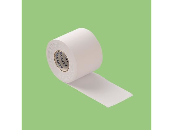 【レビュー投稿で100円OFFクーポン】送料無料【お取り寄せ】関東器材 非粘着テープ ホワイト 50mmx18m ..