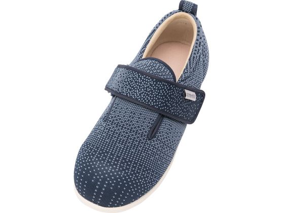 【レビュー投稿で100円OFFクーポン】【お取り寄せ】徳武産業 ダブルマジックIIIニット 1107 紺 3L 片足 左足