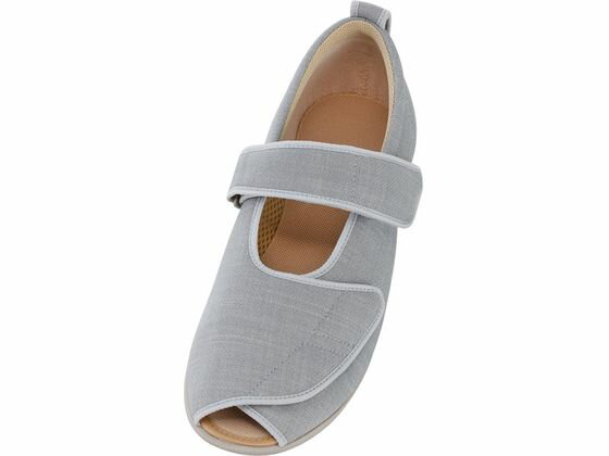 【店内全品ポイント2倍★28日9:59迄】【お取り寄せ】徳武産業 オープンマジックIII 7031 5E グレー LL 片足 左足 お出かけ用 リハビリシューズ ウエア 看護 医療