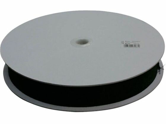 【お取り寄せ】ユタカメイク 平ベルトアクリルカラー 38mm×25m ブラック PAE-312