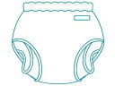 【お取り寄せ】モナーテメディカル パンツ型おむつカバー M 18-11002 尿取りパッド おむつ 排泄ケア 介護 衛生材料